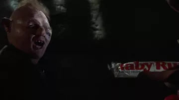 The candy bar Baby Ruth that gives Choco (Jeff Cohen) Sinok (John Matuszak) in The Goonies