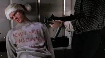 The sweatshirt "Now I have a machine gun" Tony Vreski (Andreas Wisniewski) in Die Hard 1 : Piège de cristal