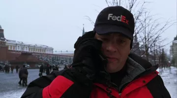 The cap for Fedex, Chuck Noland (Tom Hanks) in Alone in the world