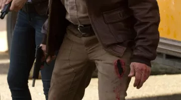 The real pants Ralph Lauren, Arnold Schwarzenegger in The last line