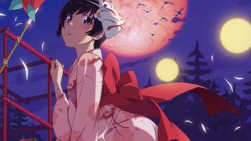 The replica Nendoroid of Tsukihi in Bakemonogatari