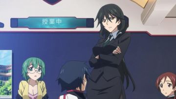 The cosplay of the black tailor of Omadara Chifuyu in Infinite Stratos