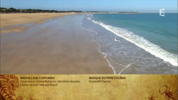 La playa de La Conche des Baleines en la isla de Ré en los créditos finales de Fort Boyard