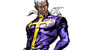The costume cosplay of Enrico Pucci in Jojo's Bizarre Adventure