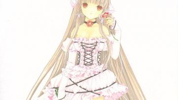 The pink dress Chii in Chobits
