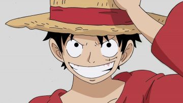 The figurine of Luffy in One Piece
