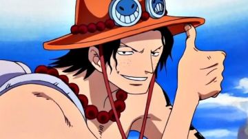 The figurine of Portgas in One Piece