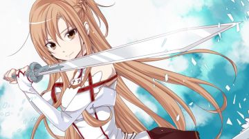 Figurine of Asuna in Sword Art Online