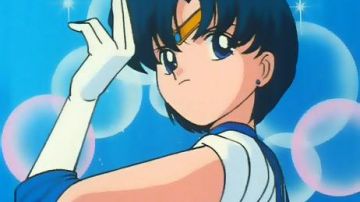 Figurine of Sailor Mercury in Sailor Moon