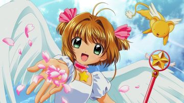 Figurine of Sakura and Kero in Sakura Card Captor