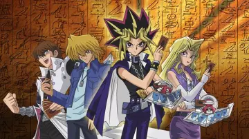 The figurine of Yugi in Yu-Gi-Oh!