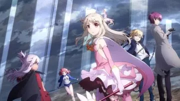 the holding of Illyasviel in Fate/kaleid liner Prisma Illya