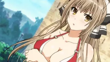 The model of isuzu in bikinis in Amagi Brilliant Park