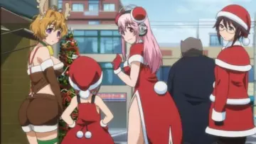 Cosplay navideño de Super Sonico