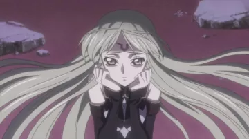 the black outfit of C. C. in Code Geass - Lelouch of the Rebellion