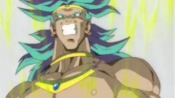 La figura de Broly en azul súper saiyajin en Dragon Ball Z