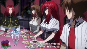 La perruque rouge de Rias dans High School DxD