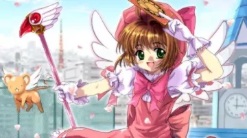 Figurine of Sakura in a pink dress in Sakura Card Captor