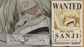 L'avis de recherche de Sanji dans One Piece