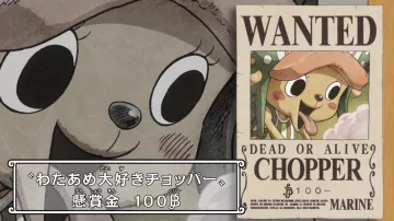 L'avis de recherche de Chopper dans One Piece