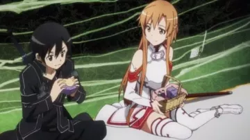 Botas blancas de Asuna en Sword Art Online S01E09