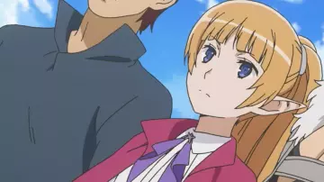 the holding of Lefiya Viridis in DanMachi : Sword Oratoria