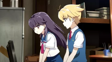 the holding of haruta in HaruChika : Haruta to Chika wa Seishun Suru
