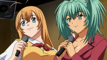 La perruque verte de Ryofu dans Ikki Tousen