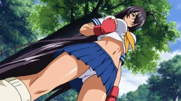 L'uniforme scolaire de Kanu Un­chou dans Ikki Tousen