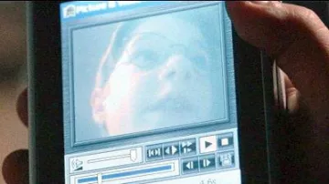 The PDA, Casio's Mike Parker (Scott Terra), in Arac Attack