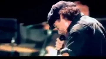 The mic of Brian Johnson at the AC/DC concert in Munich in 2001