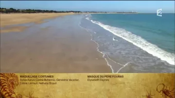 La playa de La Conche des Baleines en la isla de Ré en los créditos finales de Fort Boyard