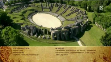 El anfiteatro galo-romano de Saintes en los créditos finales de Fort Boyard