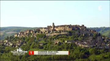 Le village de Cordes-sur-Ciel en Occitanie, gagnant du Village préféré des Français 2014