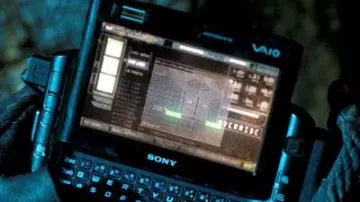 The Notebook Vaio of John Conor (Christian Bale) in Terminator salvation