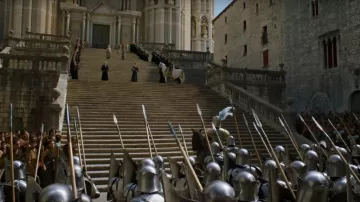 Las escalinatas de la Catedral de Girona frente al Gran Septuorio de Baelor en RealPort en Juego de Tronos