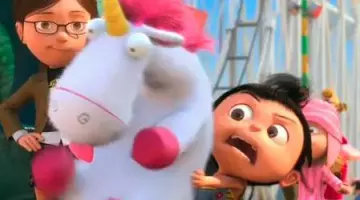 La peluche licorne dans" moi moche et méchant 2"