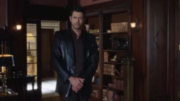 The leather jacket of Ian Malcolm (Jeff Goldblum) in The Lost World : Jurassic Park