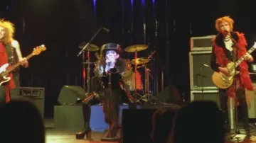 La guitarra eléctrica de oro de la película Velvet Goldmine