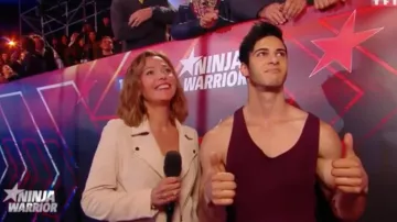 El perfecto de Sandrine Quetier en ante en Ninja Warrior
