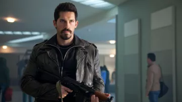Leather jacket worn by Hector (Scott Adkins) in The Expendables 2