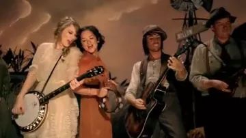 The tambourine preview in the clip Mean Taylor Swift