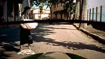 The provencal village of La Turbie in the pursuit of the beginning of The hand in the collar of Alfred Hitchcock