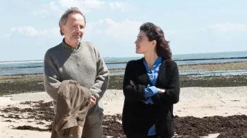 La plage Le Pas de Foirouse Le Martray dans Alceste à bicyclette (Fabrice Luchini et Maya Sansa)
