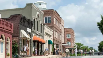 Calle principal de Woodbury en Senoia (Georgia, EE.UU.) en The Walking Dead