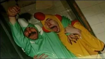 El traje de la Denrée que lució el escocés Bitman (Vincent Desagnat) en La Beuze