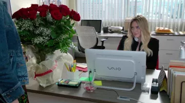 Le gros bouquet de roses rouges de Kelsey Peters (Hilary Duff) dans Younger S04E02