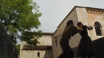 The small square and the bridge behind the Monasterio de San Pedro de Galligans in Girona in Game of Thrones S06E07