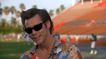 The shirt patterns of Ace Ventura (Jim Carrey) in Ace Ventura, detective for dogs and cats