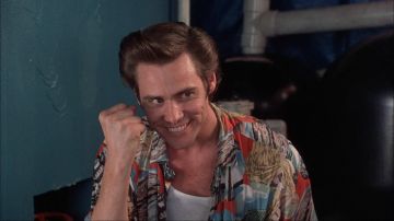 The shirt patterns of Ace Ventura (Jim Carrey) in Ace Ventura, detective for dogs and cats